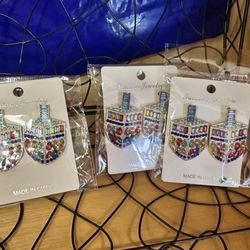 Hanukkah earrings
