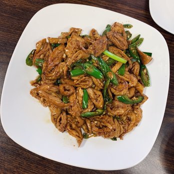 Noodles Express - 尖椒大腸 (pork intestine with serrano pepper) - Noodles Near Me - Denver, Colorado