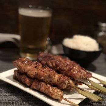 Yakitori 39 - Sauced Chicken Thighs w/ rice and Asahi draft, bonus get extra side of flavored sauce - Japanese Near Me - Teaneck, New Jersey Yakitori 39 - Sauced Chicken Thighs w/ rice and Asahi draft, bonus get extra side of flavored sauce - Japanese Near Me - Teaneck, New Jersey