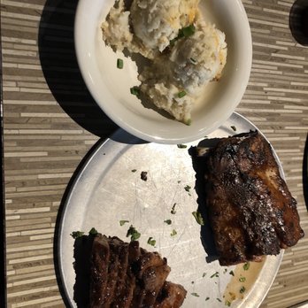 Stonefire Grill - Bbq tri tip and ribs with garlic mashed potatoes - Salad Near Me - Torrance, California Stonefire Grill - Bbq tri tip and ribs with garlic mashed potatoes - Salad Near Me - Torrance, California