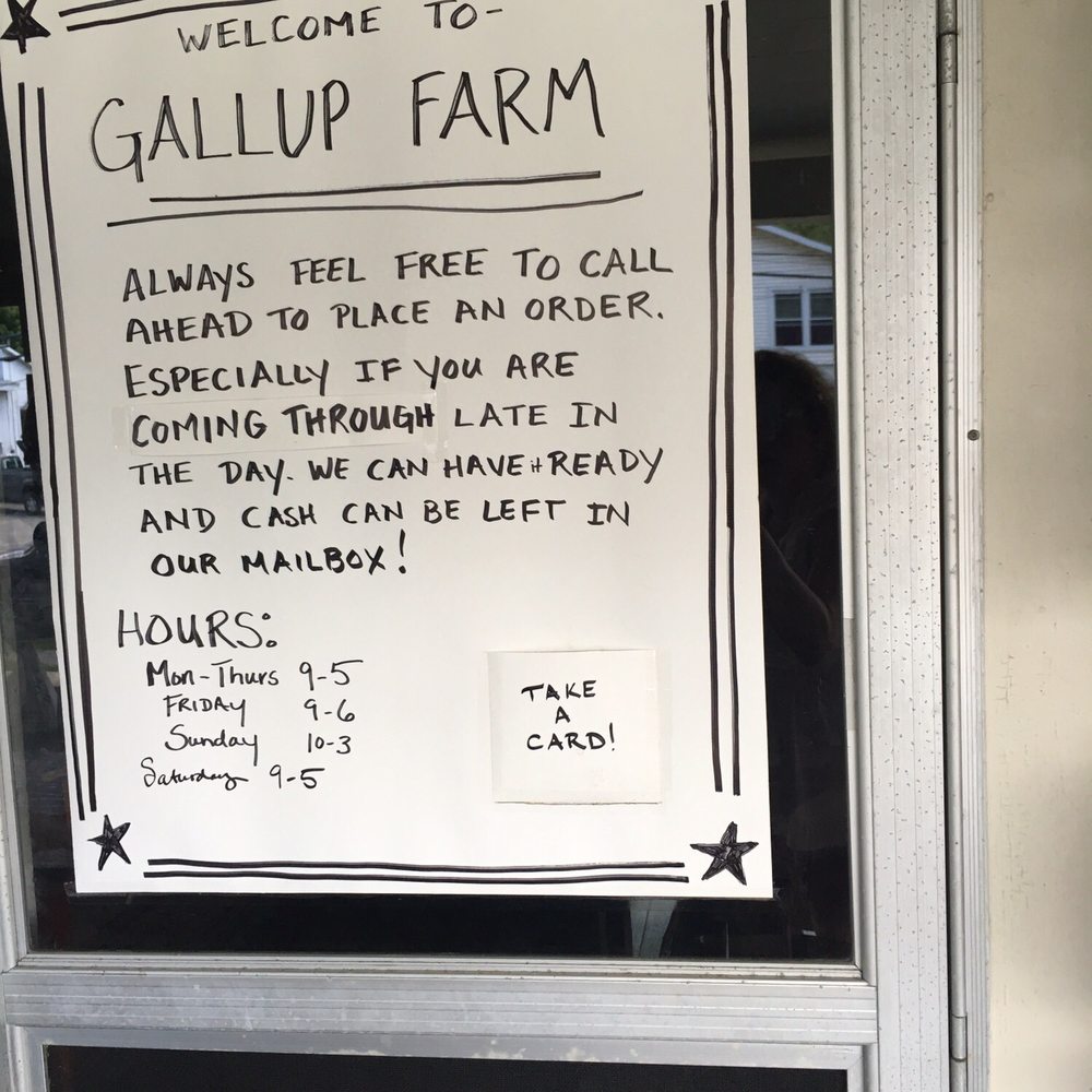 a sign on the door