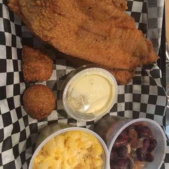 Caplinger's Fresh Catch - Catfish dinner with macaroni and cheese and red beans and rice. - Seafood Markets Near Me - Indianapolis, Indiana Caplinger's Fresh Catch - Catfish dinner with macaroni and cheese and red beans and rice. - Seafood Markets Near Me - Indianapolis, Indiana