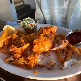 Tidal Raves - Fish and chips sat in the fryer together too long then dumped in the dish and plated straight out of the grease fryer. - New American Near Me - Depoe Bay, Oregon Tidal Raves - Fish and chips sat in the fryer together too long then dumped in the dish and plated straight out of the grease fryer. - New American Near Me - Depoe Bay, Oregon