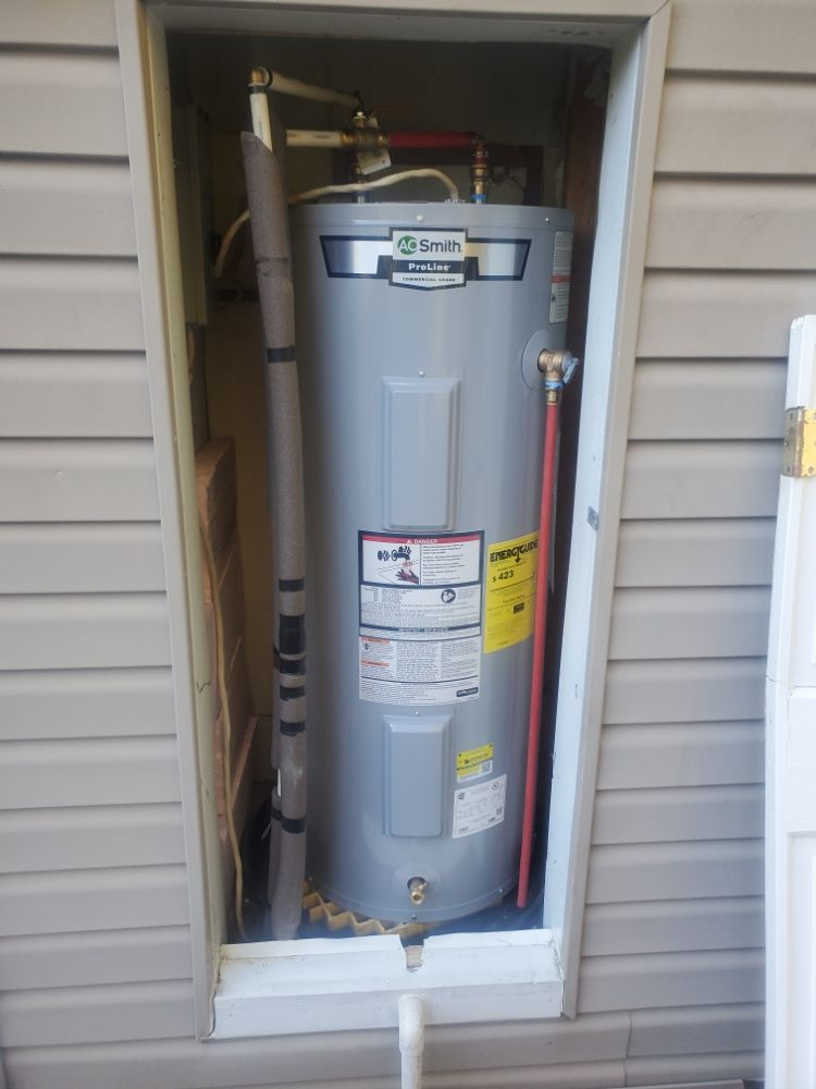 Slide of Local Plumbing and Electric