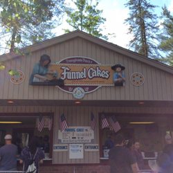 Funnel Cakes - Peak season, both windows open.