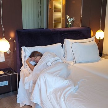 The Level At Melia  Sky - My Lovely Wife sleeping in our room!!! - Hotels Near Me - Barcelona, B