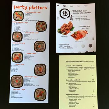 IKOI Sushi Café - Party Platters + Salad Based Sandwiches - Japanese Near Me - Walnut Creek, California