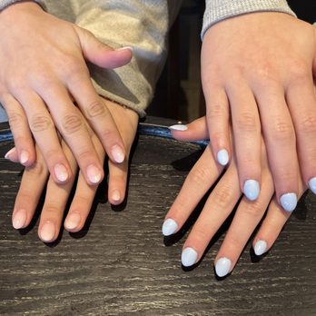 Gossip Nail & Spa - Blue and pink gel nails - Nail Salons Near Me - Webster, New York