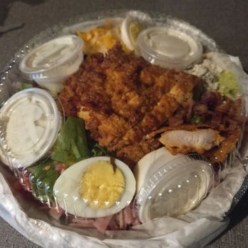 Momma's - Cobb salad with fried chicken (togo) - Dive Bars Near Me - Memphis, Tennessee