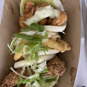 King Bao - Crispy group, fire cracker shrimp, chicken katsu bao - Asian Fusion Near Me - Orlando, Florida King Bao - Crispy group, fire cracker shrimp, chicken katsu bao - Asian Fusion Near Me - Orlando, Florida