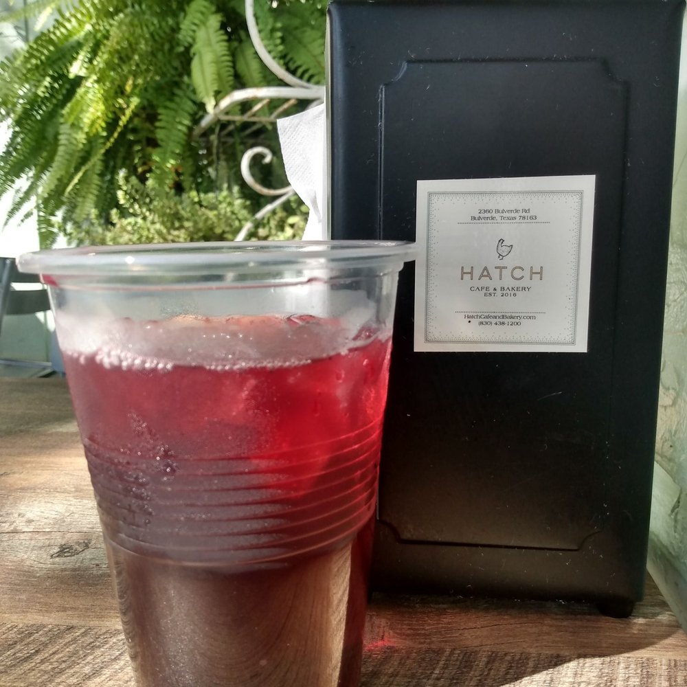 Hatch Bakery And Cafe - Hibiscus tea on the patio - Bakeries Near Me - Bulverde, Texas Hatch Bakery And Cafe - Hibiscus tea on the patio - Bakeries Near Me - Bulverde, Texas