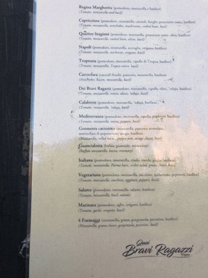 Menu photo 2 Quei Bravi Ragazzi Tropea, VV