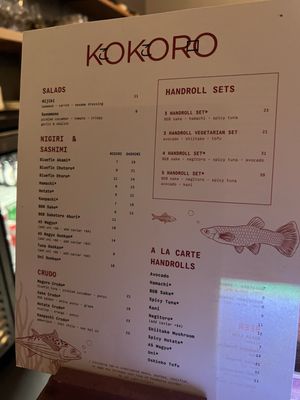 Menu photo 4 Kokoro Handroll Bar The Woodlands, TX