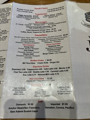 Menu photo 7 Jason's Cafe Menlo Park, CA