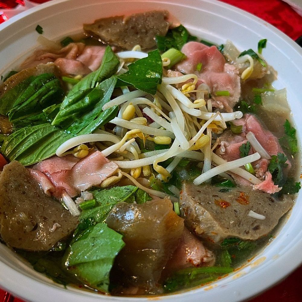Combination Pho (rare steak, brisket, tendon and meatballs) $16.99 Combination Pho (rare steak, brisket, tendon and meatballs) $16.99