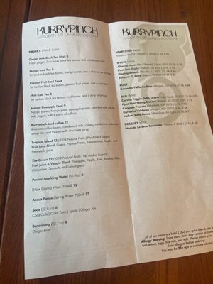 Menu photo 8 Kurrypinch Los Angeles, CA