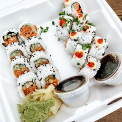 North Fresh Sushi and Poke - Spicy tuna (left) and true love (right)