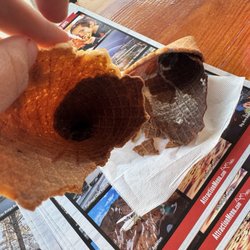 Burnt Waffle cone