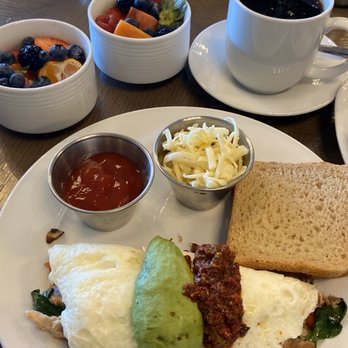20|Twenty - Twenty/20 egg white California Omelet with side of fruit - New American Near Me - Carlsbad, California