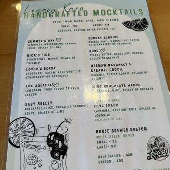 Legacy Kava - Menu - Coffee & Tea Near Me - Oviedo, Florida
