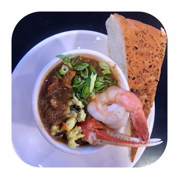 Edgewater Lounge - Creole gumbo with jumbo shrimp and crab claw - Sports Bars Near Me - Newport, Washington