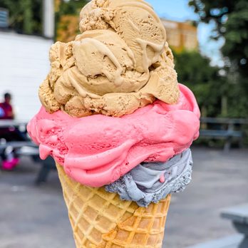 Lake Effect Artisan Ice Cream - 3 scoops cone - Ice Cream & Frozen Yogurt Near Me - Buffalo, New York Lake Effect Artisan Ice Cream - 3 scoops cone - Ice Cream & Frozen Yogurt Near Me - Buffalo, New York