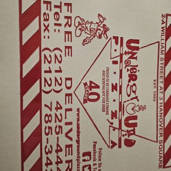 Underground Pizza - Underground Pizza - Pizza Near Me - New York, New York Underground Pizza - Underground Pizza - Pizza Near Me - New York, New York