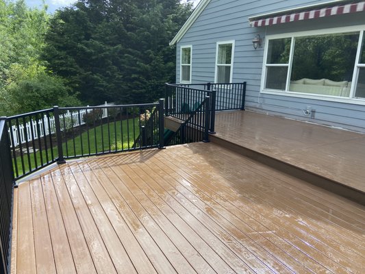Decks created to suit your space - We do all types of composite decks,wooden decks , aluminum,metal and composite railing as well