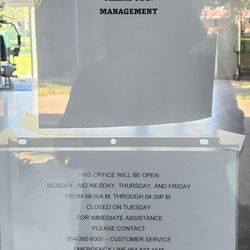 Landmark Management Services - Office hours - unless your pipe bursts or your unit is on fire, it doesn't count as an emergency