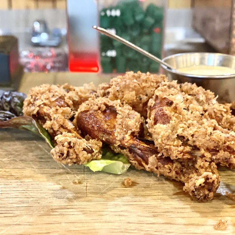 Game - Buttermilk Fried Frog Legs 4/5 - Burgers Near Me - Louisville, Kentucky Game - Buttermilk Fried Frog Legs 4/5 - Burgers Near Me - Louisville, Kentucky