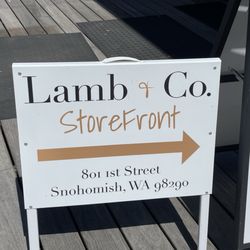 Lamb & Co. Storefront - The sign