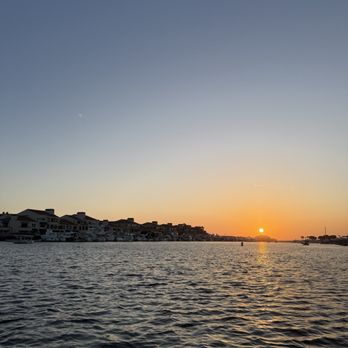 PCH Electric Boats - Our sunset view on the Duffy - Boating Near Me - Huntington Beach, California