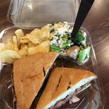 Urban Plates - Steak Sandwich with side of couscous. - Salad Near Me - Pasadena, California Urban Plates - Steak Sandwich with side of couscous. - Salad Near Me - Pasadena, California