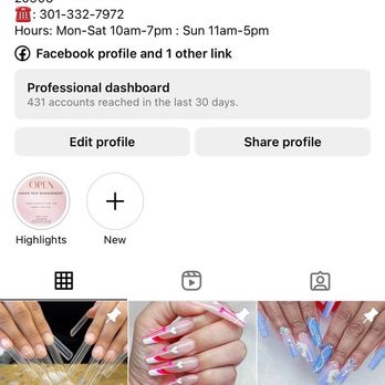 Lnh Nail Salon - Instagram page - Nail Salons Near Me - Silver Spring, Maryland