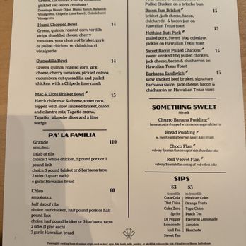Humo Barbecue - Menu side 1 - Barbeque Near Me - Las Vegas, Nevada Humo Barbecue - Menu side 1 - Barbeque Near Me - Las Vegas, Nevada