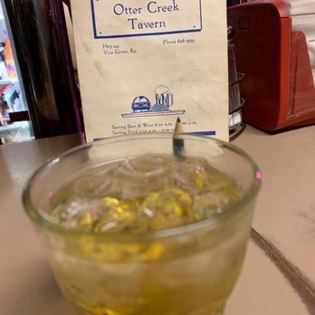 Otter Creek Tavern - Drink and menu getting fish sandwich.... - Dive Bars Near Me - Vine Grove, Kentucky