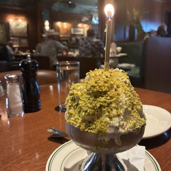 Old City Hall - Celebrated a birthday! This is the pistachio and olive oil ice cream- so good! - American Near Me - New Braunfels, Texas Old City Hall - Celebrated a birthday! This is the pistachio and olive oil ice cream- so good! - American Near Me - New Braunfels, Texas