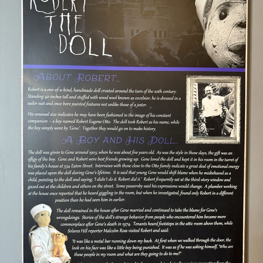 East Martello Museum - Robert the Doll signage - Museums Near Me - Key West, Florida East Martello Museum - Robert the Doll signage - Museums Near Me - Key West, Florida