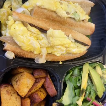 Cafe Bonjour - Signature Scramble Sandwich - Breakfast & Brunch Near Me - Boston, Massachusetts