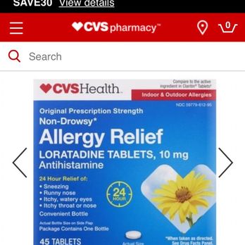 CVS Pharmacy - coup of allergy relief tablets - Drugstores Near Me - Granger, Indiana