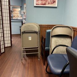 Jessica R Jacob, MD - Waiting room is small, but they're doing their best to keep things spaced out (more chairs on other side of folding wall)