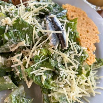 Vic's On the River - Delicious Caesar salad (with anchovies!) - Seafood Near Me - Savannah, Georgia Vic's On the River - Delicious Caesar salad (with anchovies!) - Seafood Near Me - Savannah, Georgia