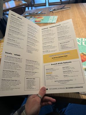 Menu photo 4 Tap & Barrel - Bridges Vancouver, BC