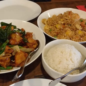 2C Thai Bistro & Spirits - Crispy Basil Chicken (comes with a side of rice) and 2C Thai Fried Chicken Rice - Thai Near Me - Seattle, Washington 2C Thai Bistro & Spirits - Crispy Basil Chicken (comes with a side of rice) and 2C Thai Fried Chicken Rice - Thai Near Me - Seattle, Washington