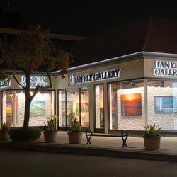 Ian Ely Gallery - Ian Ely Gallery at night in La Jolla California