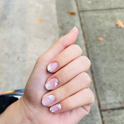 Nailtastic - Ghost design for Halloween, Gel manicure