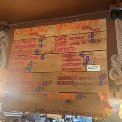 Churreria Dulce Luna - Bev menu