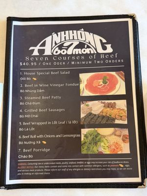 Menu photo 1 Anh Hong Saigon Milpitas, CA Menu photo 1 Anh Hong Saigon Milpitas, CA