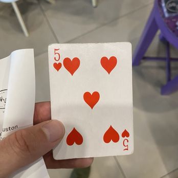 Bitty & Beau's Coffee - Your order number (a playing card) - Coffee & Tea Near Me - Houston, Texas
