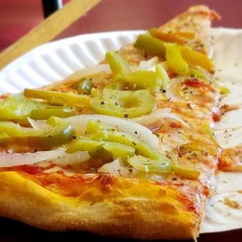 Hawthorne Pizzeria - a slice of pizza on a paper plate - Pizza Near Me - Hawthorne, New York Hawthorne Pizzeria - a slice of pizza on a paper plate - Pizza Near Me - Hawthorne, New York